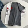 Camiseta de Algodón Estampada Cuello Redondo Caperucita Roja Cachorro Manga Corta 2026 Primavera y Verano Nuevo Estilo Coreano Casual Versátil Top de Moda