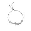 Pulsera de lazo de circón para mujer, ligera, de lujo, de verano, diseño de nicho, sensación avanzada, exquisito regalo de cumpleaños para novia