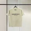 Camiseta Trendy Essentials de Manga Corta para Hombre, Estilo Americano, Algodón Puro, Camisa Suelta de Peso Pesado de Media Manga para Pareja
