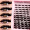Set Popular de Pestañas Postizas Japonesas y Coreanas, Pestañas Esponjosas de Agrupación Única con Pegamento Termofusible, Pestañas de Hada 3D Salvajes y Voluminosas para Realzar los Ojos