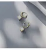 Pendientes de botón cuadrados negros con forma de azúcar para mujer, pendientes de verano 2023, nuevos pendientes de moda, diseño de nicho, regalo de alta gama para novia