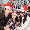 Chapéu de Natal Chapéu de Papai Noel Infantil 2025 Adereços para Fotos Meninos e Meninas Presente Acessório de Cabeça Decorações de Natal