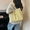 Bolsa Tote Ombro Único Moda Casual Leve Simples Grande Capacidade Poá Menina Dopamina Fresca para o Trabalho