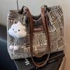 Bolso Tote 2025 Nuevo Otoño e Invierno Bolso de Lona Bolso de Mujer Versátil de Alta Gama para Viaje al Trabajo Bolso de Hombro de Gran Capacidad