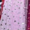 Malla Hexagonal 36A Malla con Forma de Corazón Tela para Ropa Infantil Juguetes San Valentín Empaque de Flores Decoración de Escena Camino de Mesa Accesorios de Ropa