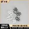 Abraçadeira de Cabo Redonda de Plástico e Nylon Occ-6S, Clipe de Cabo Fixo para Placa de Circuito Impresso Tipo Encaixe, Suporte para Abraçadeira de Cabo