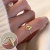 Anillo de Margarita Personalizado para Mujer, Moda Retro, Diseño Resistente, Anillo Abierto de Malla Geométrica, Anillo para Dedo Índice Hip-Hop