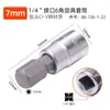 Stanley Extensión de Vaso Hexagonal Punta para Llave Eléctrica Vaso Hexagonal Destornillador Hexagonal Cabezal de Destornillador Herramienta