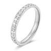 Anillo de Diamantes con Tachuelas de Acero de Titanio Más Vendido Europeo y Americano para Mujer, Lujo Ligero, Moderno, Para Ir al Trabajo, Ropa de Alta Gama, Joyería de Mano, Anillo de Propuesta