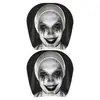 Capa de encosto de cabeça de carro com design de fantasma de terror, fronha de carro, capa de assento à prova de poeira, pode ser personalizada com sua própria imagem como capa de apoio para cabeça e pescoço