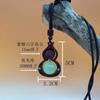 Nueva cadena creativa de calabaza luminosa para teléfono móvil, colgante para coche, cadena para teléfono móvil para hombres y mujeres, joyería artesanal de caoba