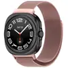 Adecuado para Samsung Watch7Ultra Correa de Reloj Milanesa Magnética de Tres Perlas Pulsera Metálica Galaxy Watch