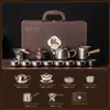Nuevo Set de Té Kung Fu de Titanio Puro 2026, un juego completo con tetera que puede hervir agua, bandeja de té, empaque de caja de regalo de lujo ligero de alta gama