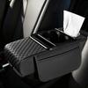 Reposabrazos universal para coche, alfombrilla elevada de cuero romboidal, ensanchada y gruesa, con espuma viscoelástica para el control central.