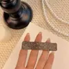 Pinza para el pelo BB de pedrería exquisita de alta gama, accesorio para el pelo totalmente de pedrería, versátil para salir, adecuado para niñas, pinza para el flequillo lateral