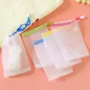 Rede espumante para sabonete, limpador facial e sabonete artesanal; Rede espumante estilo japonês para limpeza; Rede de limpeza facial; Dispositivo espumante para sabonete