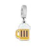 Colgante de Acero Inoxidable Transfronterizo Cerveza de Hamburgo Cruz con Cuentas Abejas con Cuentas Accesorios para Pulsera DIY Colgante de Collar