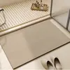 Alfombrilla Larga para Piso de Cocina, Tierra de Diatomeas, Absorbente de Agua y Aceite, No Lavable, Resistente a Manchas, Felpudo Antideslizante para Entrada Estilo Americano