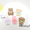 Babero de dibujos animados de animales para bebé, crema, pegamento, bricolaje, funda para teléfono móvil, material de resina, accesorios, horquilla, material para el titular, bolsa