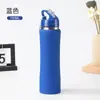 Taza Isotérmica de Acero Inoxidable de Doble Capa 304 con Popote, Taza de Cintura Delgada, Botella de Agua Portátil, Taza de Viaje, Cintura Pequeña Gran Capacidad