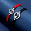 Pulsera de Foto Color Proyección Pareja Popular en Internet Estilo Coreano Estudiante Tejida Regalo Joyería Conmemorativa Cuerda Roja Mano Pareja Femenina Masculina