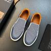 Zapatos Populares para Hombre Transfronterizos 2024 Nuevos Transpirables Cosidos a Mano de Marca Elegante Slip-On Versátiles Zapatos Casuales para Hombre