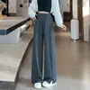 Pantalones Rectos de Talla Grande para Primavera y Otoño Hechos a Medida con Aberturas Laterales, Patronaje de Fábrica y Producción de Muestras, Comercio Exterior Transfronterizo al por Mayor