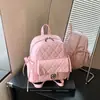 Mochila de Viaje para Mujer 2026 Nueva Moda Tendencia Patrón de Diamante Bolso de Hombro Gran Capacidad Versátil Multifuncional Mochila para el Trabajo