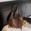 Bolso de Borla Estilo Bohemio de Nicho Transfronterizo para Mujer 2025 Nueva Moda Casual Bolso Dumpling Bolso de Hombro Único Cruzado