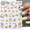 Pegatinas de uñas de flores nuevas transfronterizas tulipán flor pegatinas de uñas adhesivas pegatinas de uñas lote mixto uñas