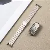 A Nova Série de Cores Starlight é Adequada para Pulseiras do Relógio Xiaomi Mi Band 8/9, Pulseiras de Relógio Inteligente com NFC de Aço Inoxidável Metálico