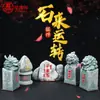 Ornatos Lailuo de Pedra Cabeça de Leão Pedra de Taishan Dang Pixiu Pedra da Sorte Pedra Ping An Decoração de Pedra para Sala de Estar Escritório