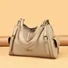 Bolso para Mujeres de Mediana Edad con Textura de Lichi, Bolso Tote de Gran Capacidad, Moderno y Elegante, Bolso de Mano y Bolso de Hombro Casual y Versátil