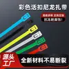 Abraçadeiras de nylon coloridas liberáveis, reutilizáveis, com fivela, para amarração de plástico, 4*150, feixe de fios, reutilizável