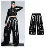 Día de Año Nuevo Ropa de Jazz para Niñas Traje de Hip-Hop Street Dance Disfraz de Baile de Jazz para Presentación Infantil Ropa de Moda para Niñas