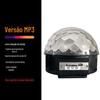 Bola de Cristal Mágica Luz de Palco Alto-falante Bluetooth Cartão USB LED Luz Colorida Rotativa mp3 Bola de Cristal Mágica Grande