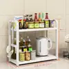 Prateleira Suporte para Temperos de Cozinha Bancada Multicamadas Estreita Pequena Temperos Frascos de Temperos Prateleira de Armazenamento Universal