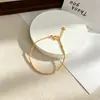 Pulsera de cobre chapada en oro para mujer, alta retención de color, exquisita joyería de cadena de cuentas, accesorios de comercio exterior europeos y americanos, pulsera que no se decolora