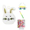 Juego de vajilla desechable de Pascua, plato de papel, vaso de papel, toalla de papel, cuerda, bandera, fiesta de cumpleaños infantil