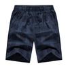 Shorts Masculino de Sarja Xadrez Verão 2024 Novos Calças Médias Seda Gelada Finas Roupa de Trabalho Casual Esportiva Calças Masculinas de Cinco Quartos