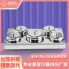Taza de Cristal para Uñas de Acero Inoxidable Taza Líquida Taza para Polvo Líquido de Cristal Contenedor Duradero Antideslizante Anticaídas con Tapa