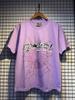 Sp5 Camiseta de Letra de Espuma Igual a la del Cantante de Hip-Hop Young Thug 555555 Sudadera con Capucha para Pareja Rosa