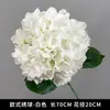 Flores artificiales blancas para decoración de escenas de boda, decoración del hogar, ramos artificiales, rosas, hortensias, gypsophila, venta al por mayor de flores artificiales