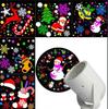 Projetor de Luz de Natal Novo Modelo Transfronteiriço com 16 Imagens, Luz Laser Colorida Rotativa para Palco, Decoração de Flocos de Neve para Halloween, Luz de Feriado