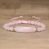 Pulsera Puente de Amatista Transfronteriza Europea y Americana Pulsera de Piedra Cruda Ojo de Tigre Aventurina Verde Joyería de Moda Simple y Moderna Venta al Por Mayor