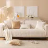 Nova Almofada de Sofá Acolchoada de Cor Sólida Plush Ultra Macia para Outono e Inverno Capa de Almofada de Sofá Moderna Simples Antiderrapante Venda por Atacado