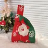 Saco de presente de Natal, caixa de presente, bolsa de tricô, saco de presente de Halloween, saco para doces de maçã de Natal, caixa de embalagem para presente