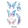 Nueva Pegatina Facial de Mariposa Estrella de Colores con Brillo Tatuaje Temporal para Fiesta Evento Escenario Niños Pegatina Facial Degradada
