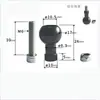 Equipo Fotográfico 20 Tornillos Adaptadores de Cabezal de Bola Rosca de Tornillo Imperial 1/4 Tornillos para Soporte de Cabezal de Bola Mano Mágica
