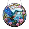 Pintura de diamantes 5D de espejo cruzado, nuevo material acrílico, diamante de cristal único, estilo colibrí para puerta, ventas directas de fabricantes